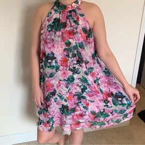 Eliza‎ J Floral Halter Neck Dress Size 6
